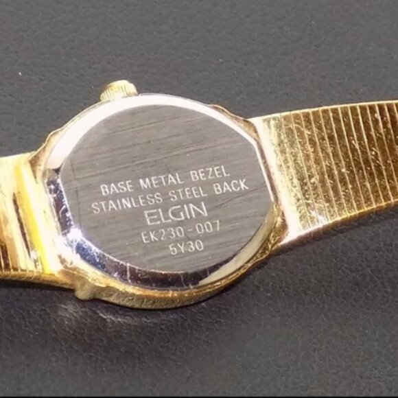 Vintage Elgin Diamond Quartz Dainty Lady's Watch Japan, Original Case EK230-007 - Picture 3 of 10